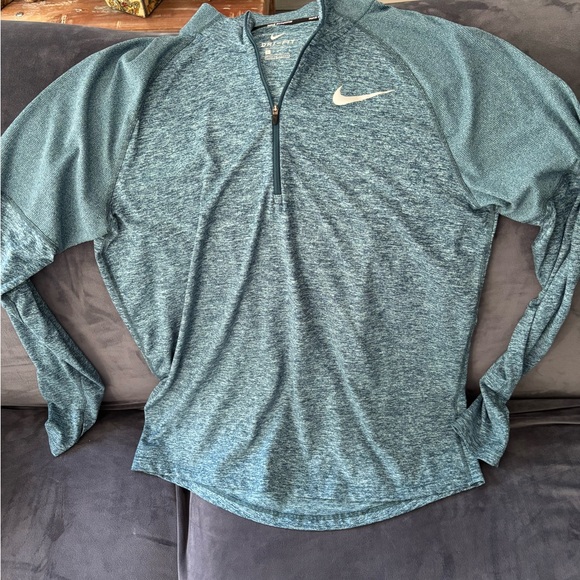 Nike Other - Nike Teal Heathered Quarter-Zip Top